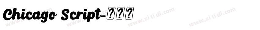 Chicago Script字体转换 Chicago Script字体转换
